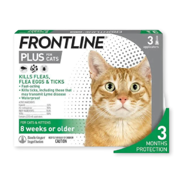 frontline plus 貓用殺蚤滴劑 3支