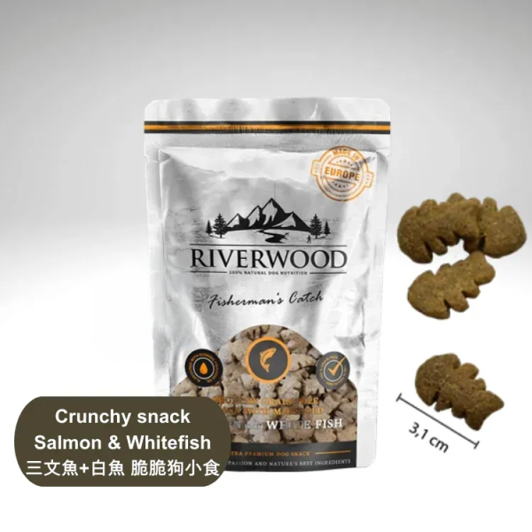 Riverwood  酥脆三文魚+白魚200g