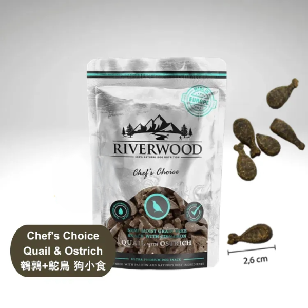 Riverwood 酥脆鵪鶉+鴕鳥200g