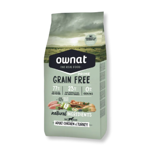 Ownat Prime 無穀物雞肉火雞糧 3kg