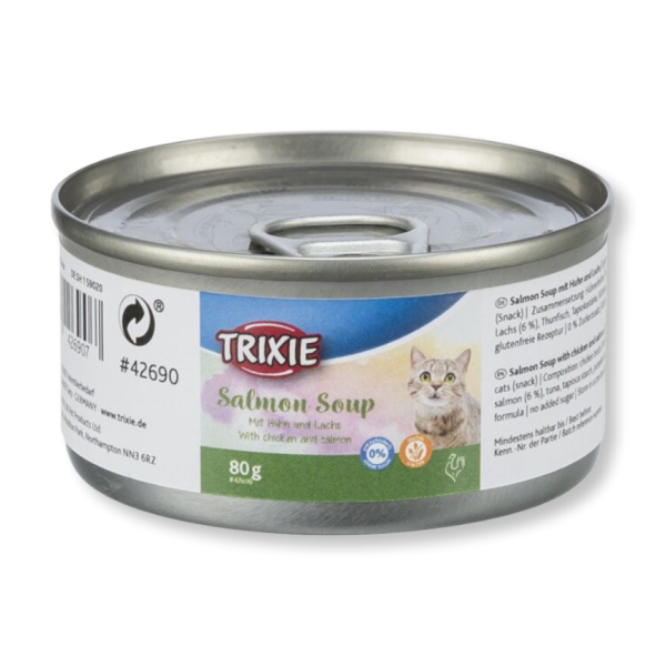 Trixie 三文魚雞肉湯罐 80g