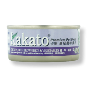 Kakato 雞，牛，糙米，菜罐頭 70g
