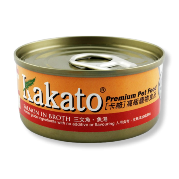 kakato 三文魚+魚湯罐頭 70g