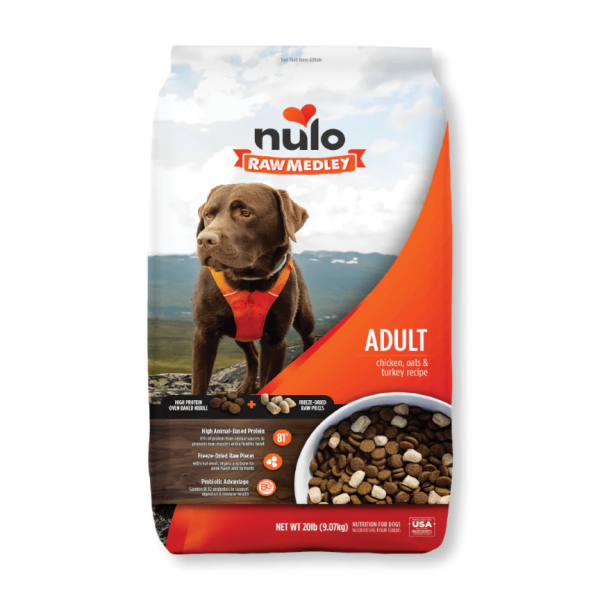 Nulo 雞+燕麥+火雞成犬糧 4lb