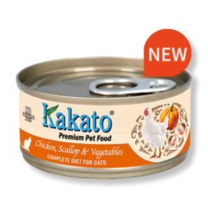 kakato 雞肉+扇貝+蔬菜主食罐 70g