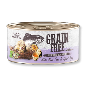 Absolute Holistic 無穀物白肉吞拿+鵪鶉蛋罐頭 80g