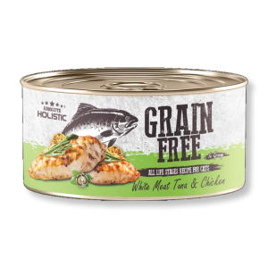 Absolute Holistic 無穀物白肉吞拿+雞肉罐頭 80g