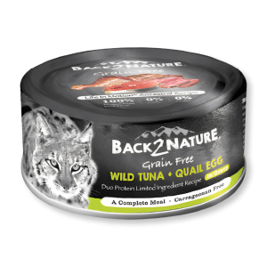 Back2Nature 無穀物野生吞拿魚+鵪鶉蛋 80g