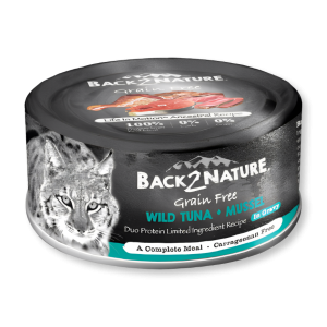 Back2Nature 無穀物野生吞拿魚+青口 80g