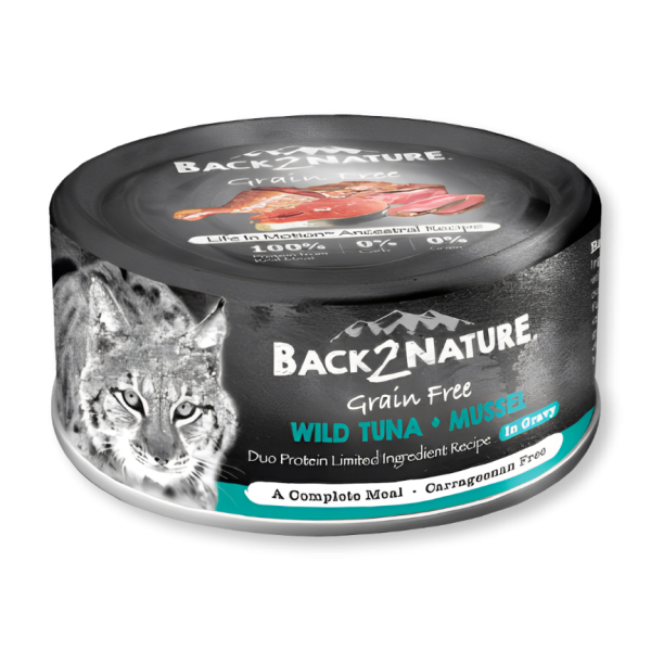 Back2Nature 無穀物野生吞拿魚+青口 80g