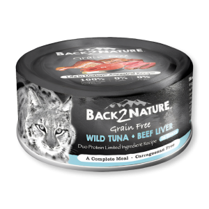Back2Nature 無穀物野生吞拿魚+牛肝 80g