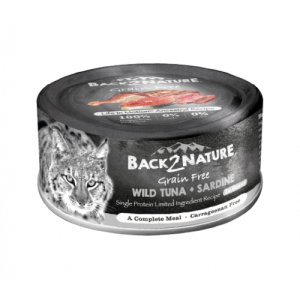 Back2Nature 無穀物野生吞拿魚+沙丁 80g