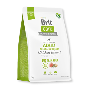 Brit Care 中型成犬糧（雞+蟲） 3kg