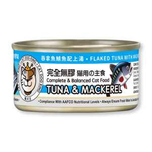 貓犬王 吞拿魚及鯖魚肉絲湯罐 80g