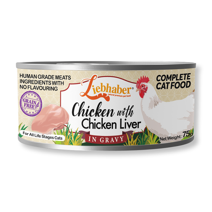 Liebhaber 雞肉雞肝全貓罐75g