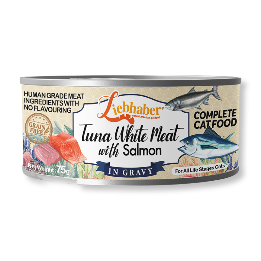 Liebhaber 吞拿三文魚全貓罐75g