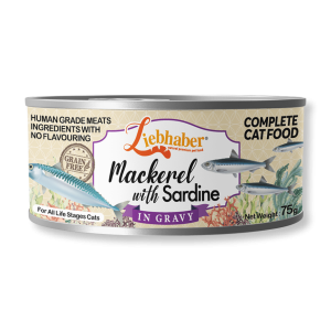 Liebhaber 鯖魚沙甸全貓罐75g