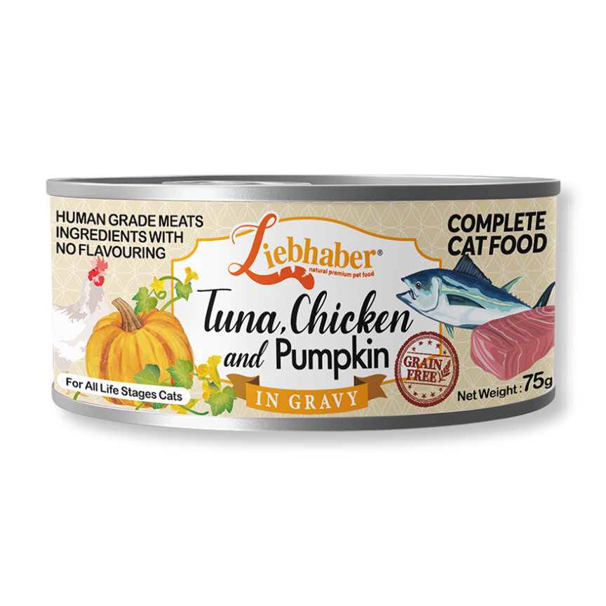 Liebhaber 吞拿雞肉南瓜全貓罐75g