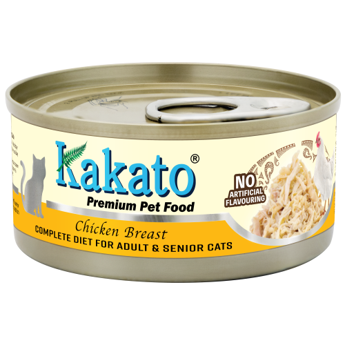 Kakato 成貓,高齡貓雞胸主食罐 70g