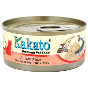Kakato 幼貓三文魚主食罐 70g