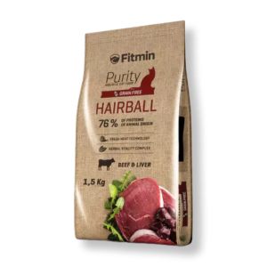 FITMIN PURITY 牛肉&肝 化毛配方 全貓糧 1.5KG